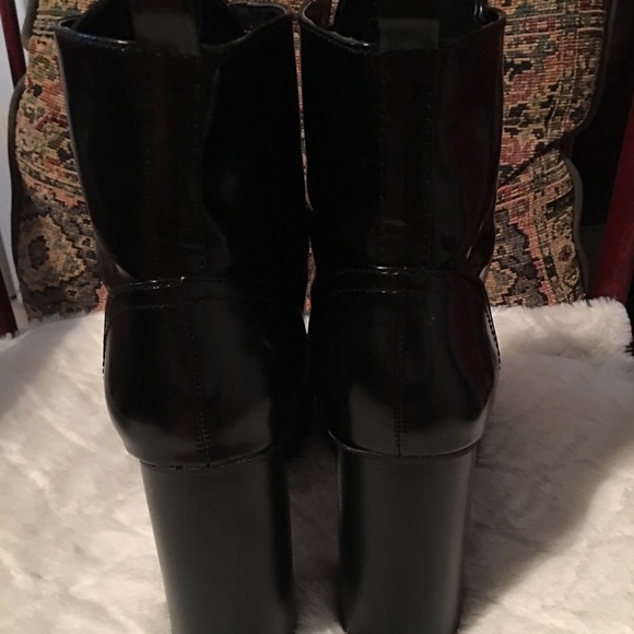 Zara Platform Boots. Patent Leather size 41/11 - Picture 4 of 8